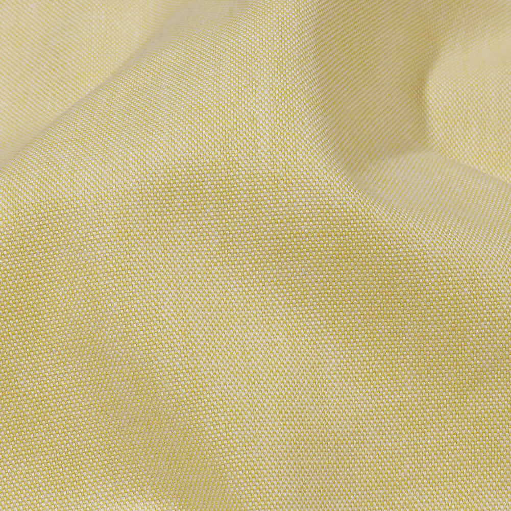Calendered Organic Cotton Oxford - Yellow - Chesterton Collection Folded Calendered Organic Cotton Oxford - Yellow - Chesterton Collection Folded
