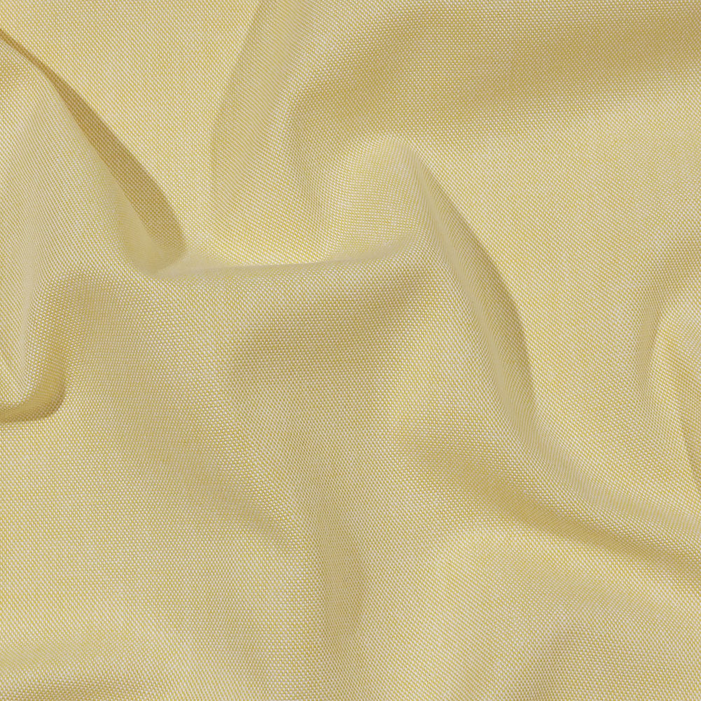 Calendered Organic Cotton Oxford - Yellow - Chesterton Collection Calendered Organic Cotton Oxford - Yellow - Chesterton Collection