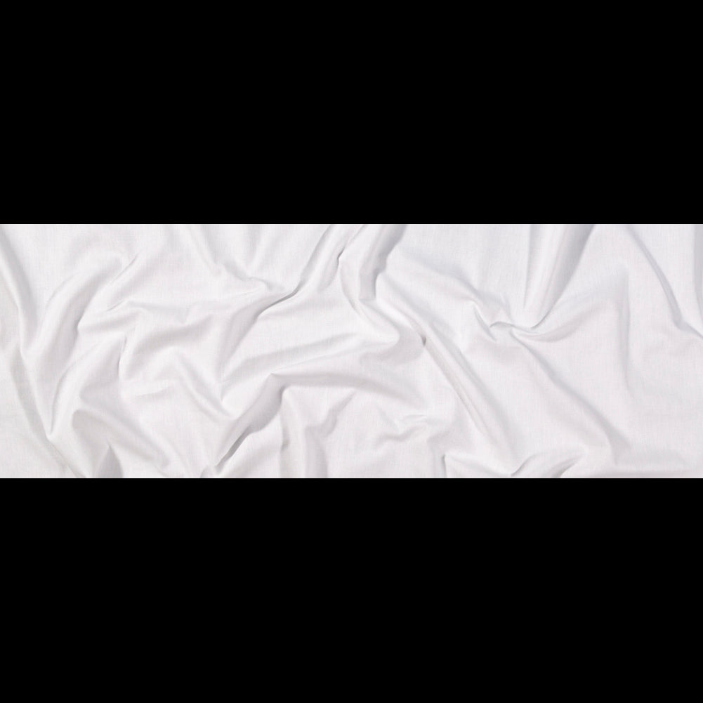 Calendered Organic Cotton Oxford - White - Chesterton Collection Folded