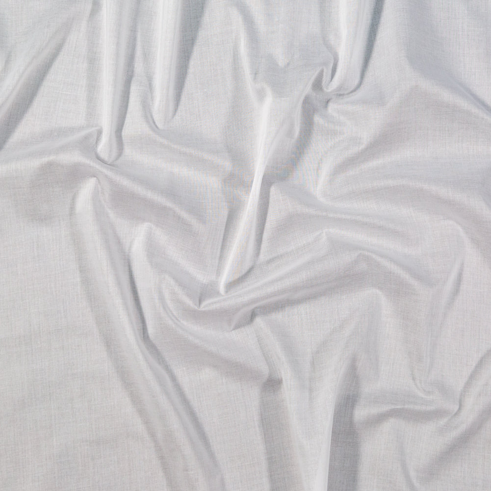 Mercerized Organic Egyptian Cotton Voile - White - Toulouse Collection