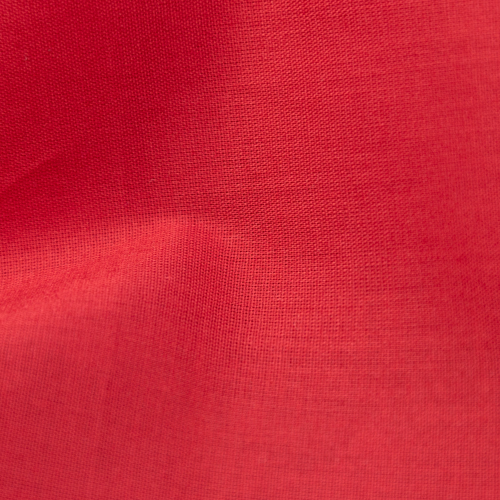 Mercerized Organic Egyptian Cotton Voile - Red - Toulouse Collection Full Mercerized Organic Egyptian Cotton Voile - Red - Toulouse Collection Full