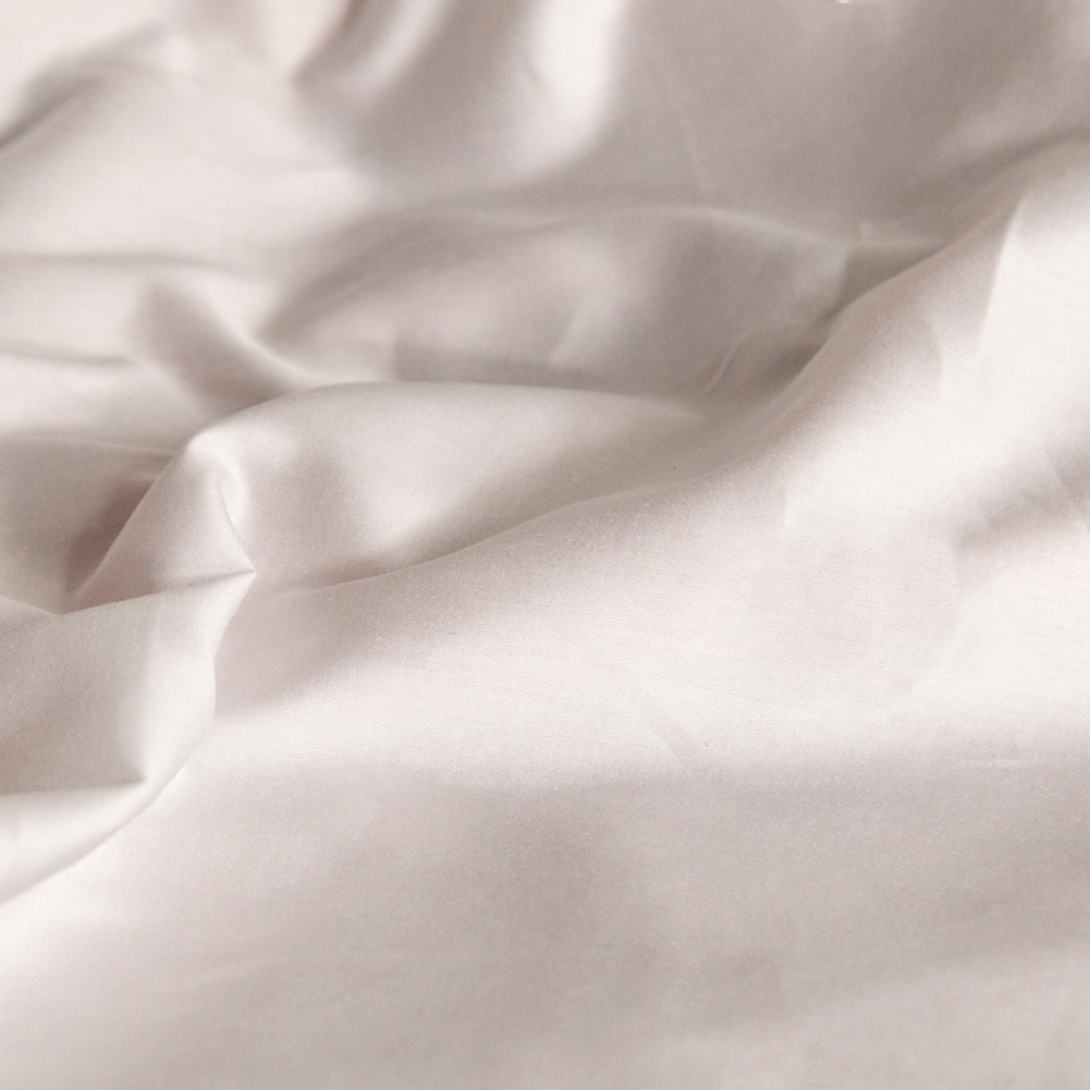 Mercerized Organic Egyptian Cotton Shirting - White - Ravello Collection Full