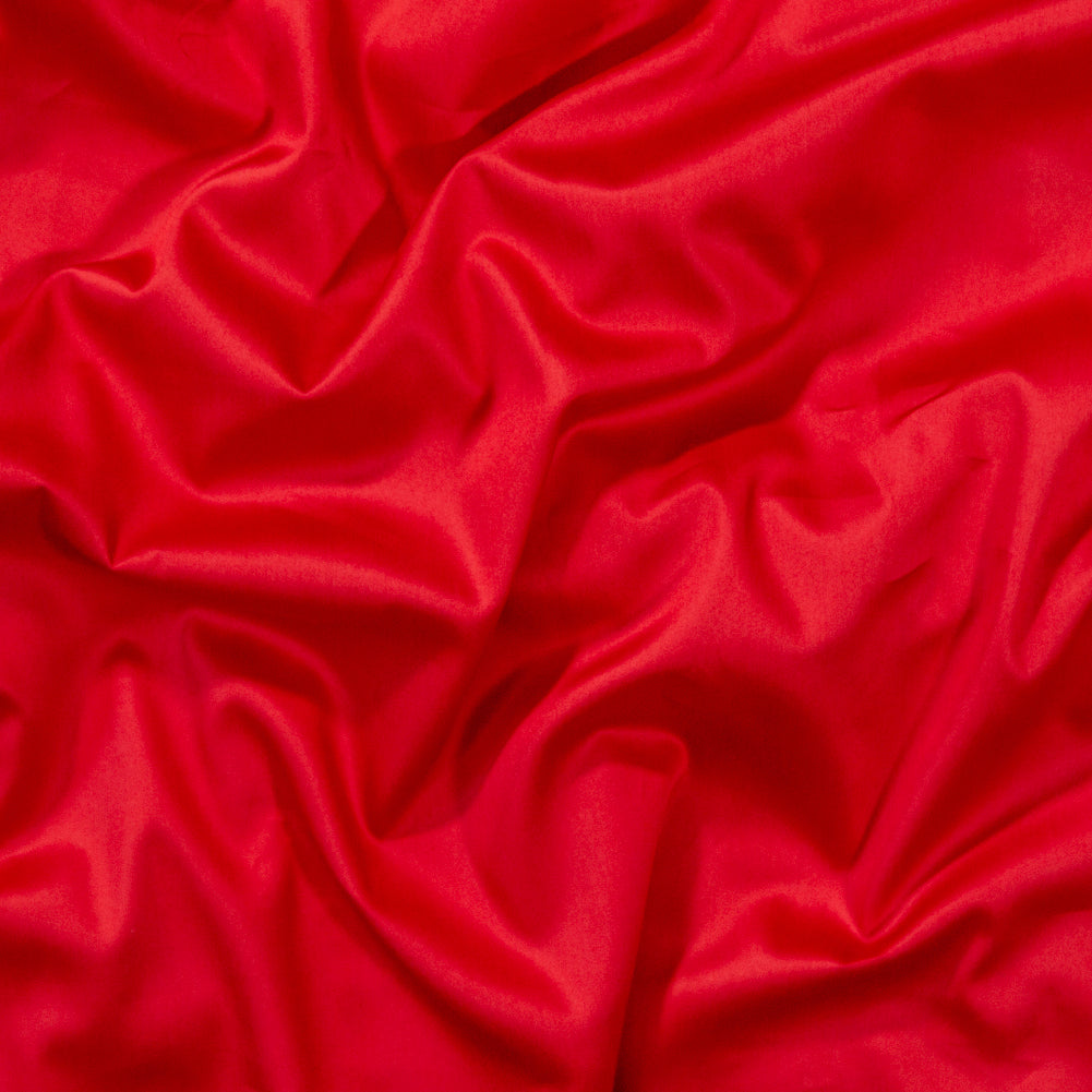 Mercerized Organic Egyptian Cotton Shirting - Red - Ravello Collection