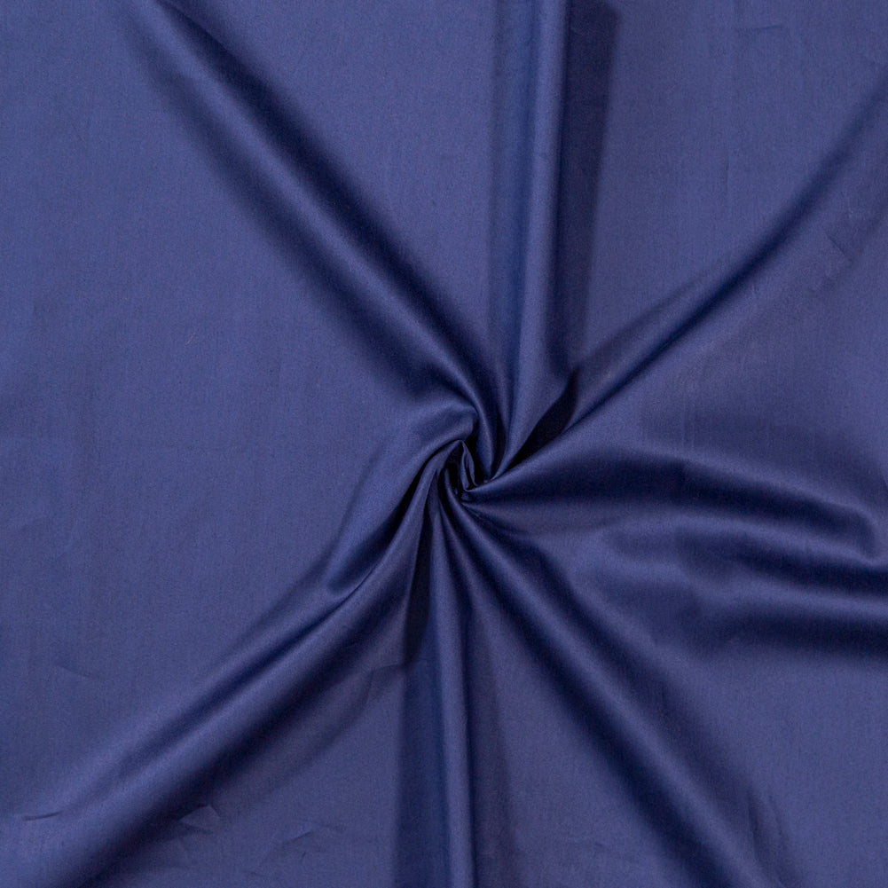 Mercerized Organic Egyptian Cotton Shirting - Bright Navy - Ravello Collection Mercerized Organic Egyptian Cotton Shirting - Bright Navy - Ravello Collection
