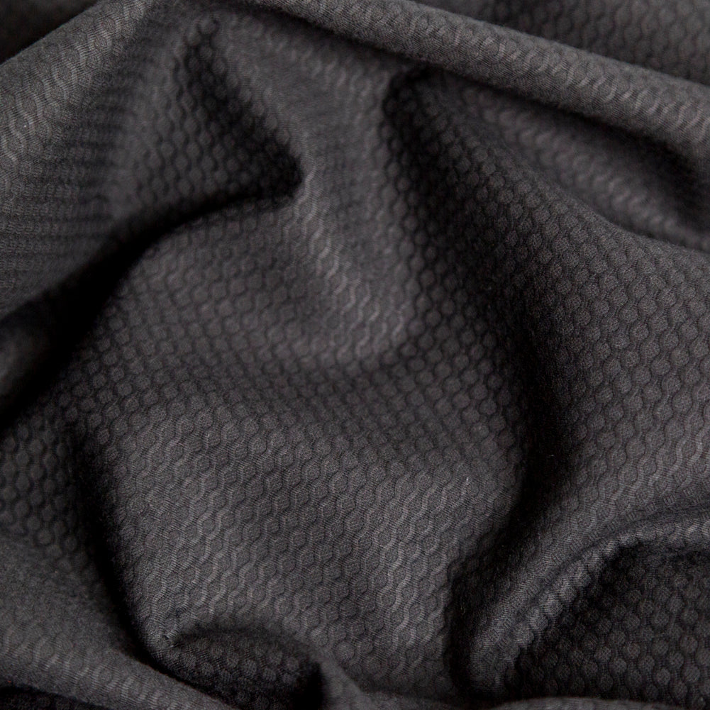 Bullseye Organic Cotton Pique - Black - Maiori Collection Full Bullseye Organic Cotton Pique - Black - Maiori Collection Full