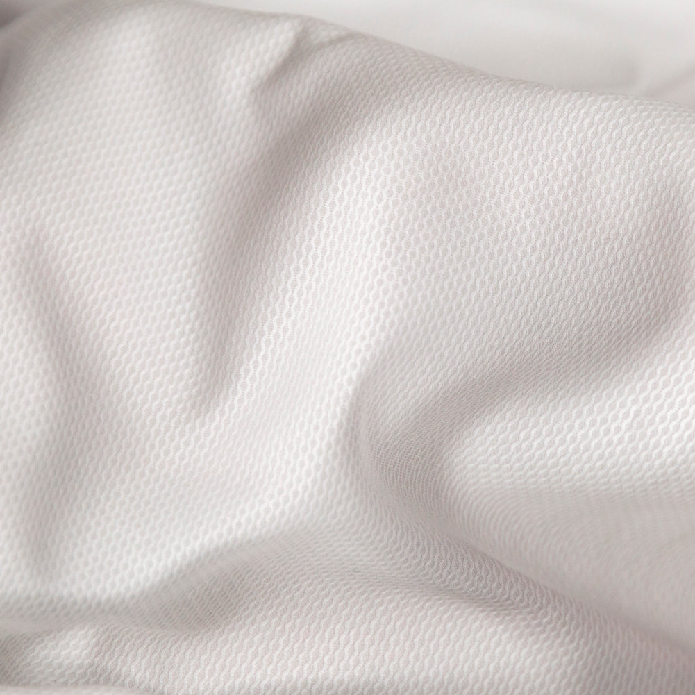 Birdseye Organic Cotton Pique - White - Otranto Collection Full Birdseye Organic Cotton Pique - White - Otranto Collection Full