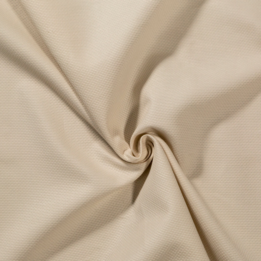 Birdseye Organic Cotton Pique - Beige - Otranto Collection Birdseye Organic Cotton Pique - Beige - Otranto Collection