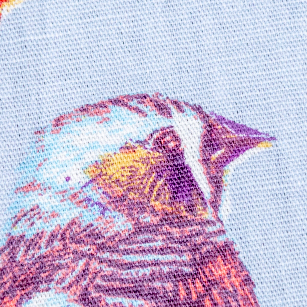 Blue Bird Printed Organic Cotton Shirting Full Blue Bird Printed Organic Cotton Shirting Full