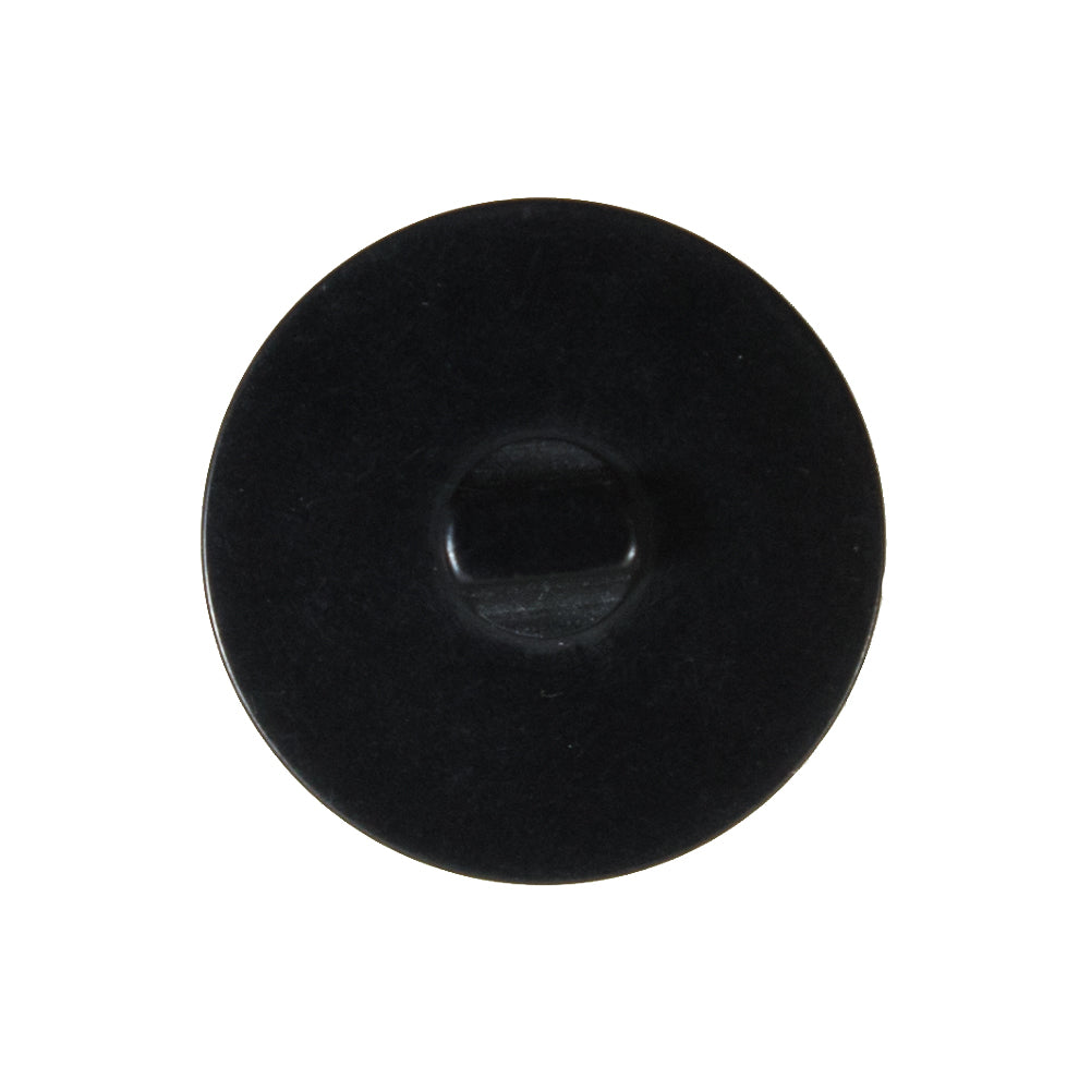 Black Plastic Shank Back Button - 44L/28mm Detail