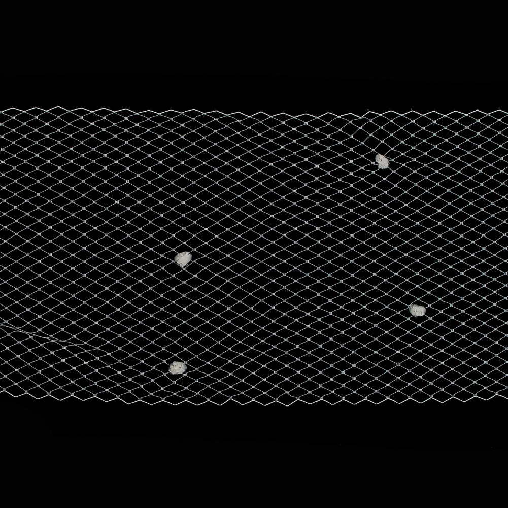 Ivory Russian Veiling with Pom Poms - 9" Ivory Russian Veiling with Pom Poms - 9"