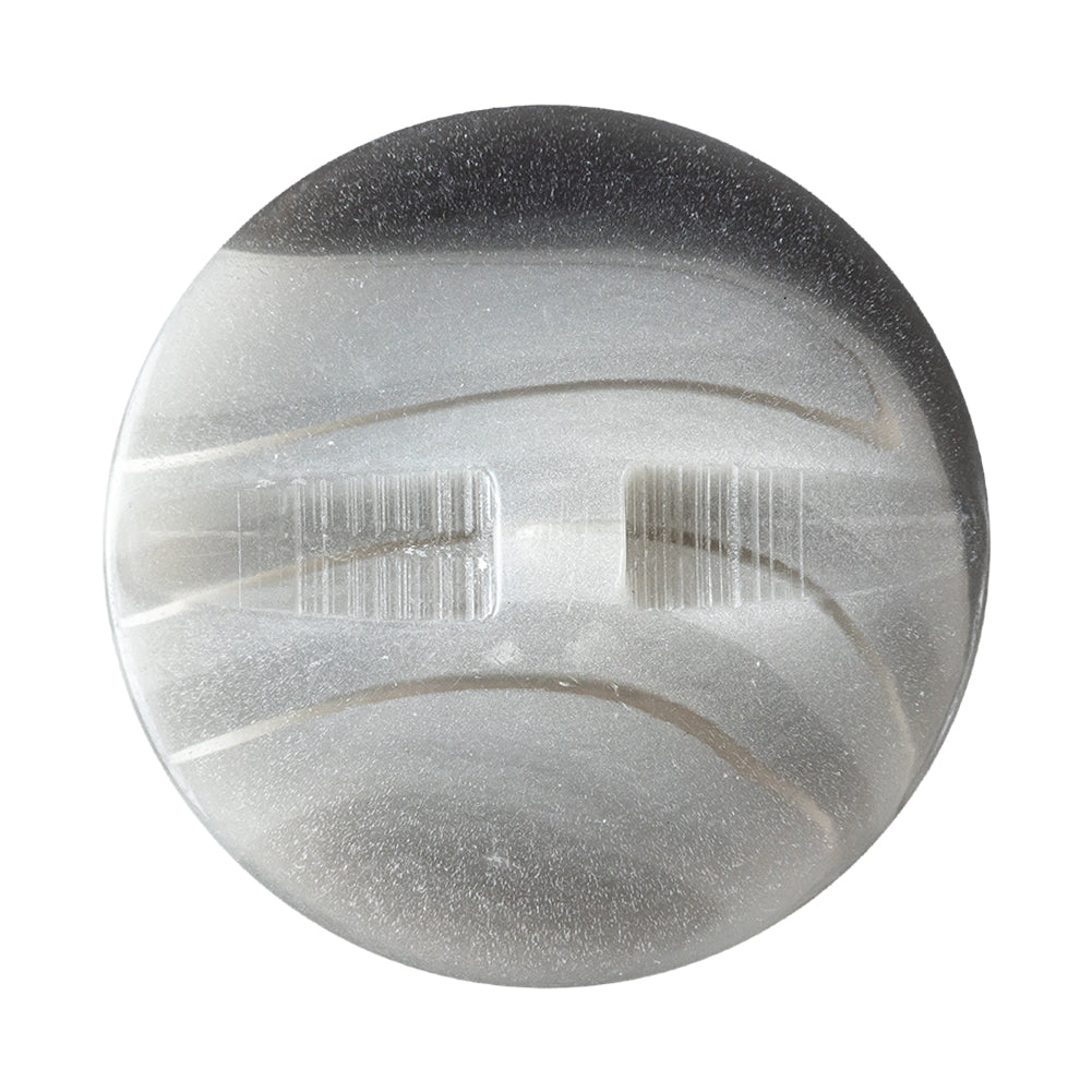 Gray Plastic Self Shank Button - 50L/32mm Detail Gray Plastic Self Shank Button - 50L/32mm Detail