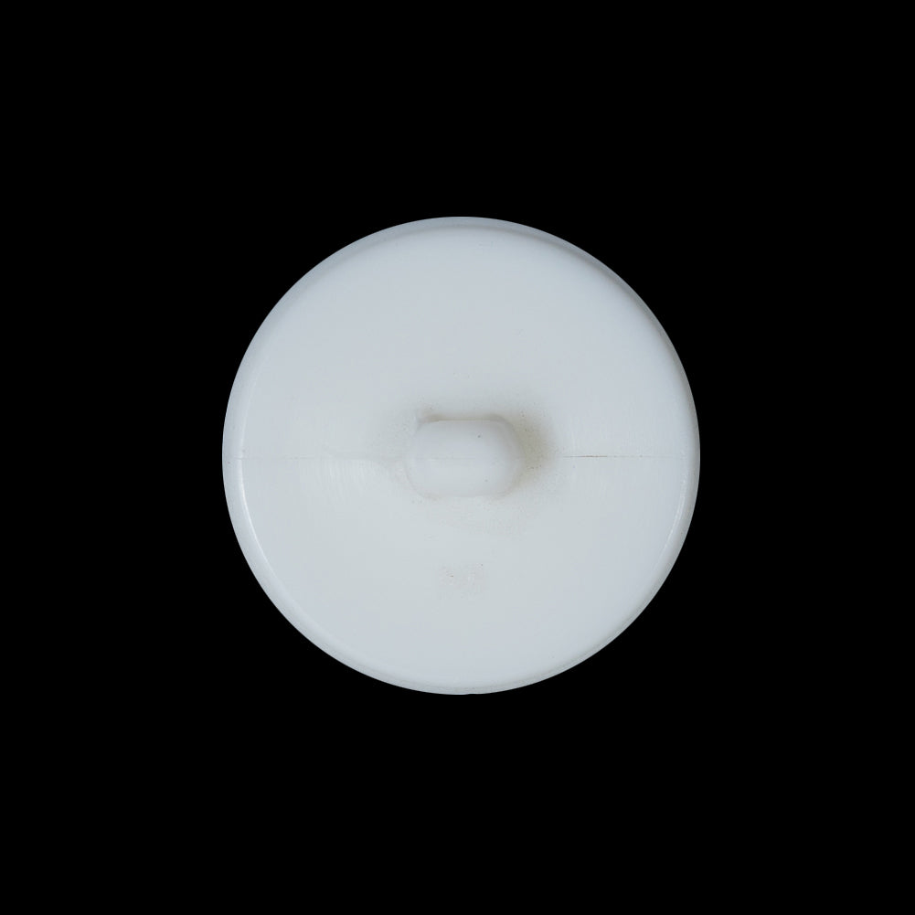 White Beveled Shank Back Button - 36L/23mm Detail White Beveled Shank Back Button - 36L/23mm Detail