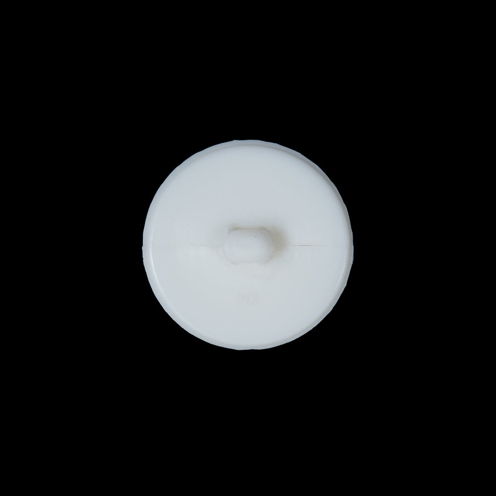 White Beveled Shank Back Button - 30L/19mm Detail White Beveled Shank Back Button - 30L/19mm Detail