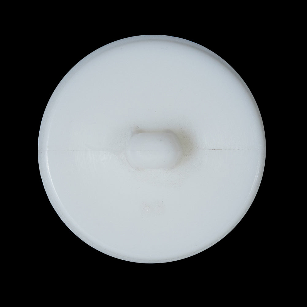 White Beveled Shank Back Button - 44L/28mm Detail White Beveled Shank Back Button - 44L/28mm Detail