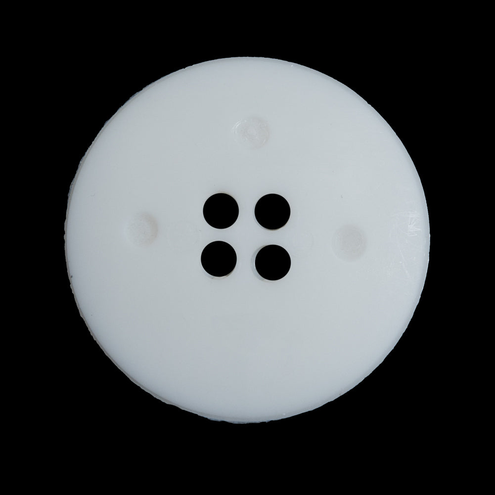 White Geometric 4-Hole Plastic Button - 44L/28mm Detail White Geometric 4-Hole Plastic Button - 44L/28mm Detail