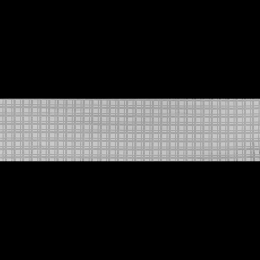 Faux Suede with Perforated Squares - White Full Faux Suede with Perforated Squares - White Full