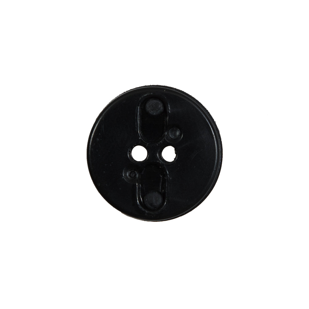 Black Matte and Shiny 2-Hole Button - 30L/19mm Detail Black Matte and Shiny 2-Hole Button - 30L/19mm Detail