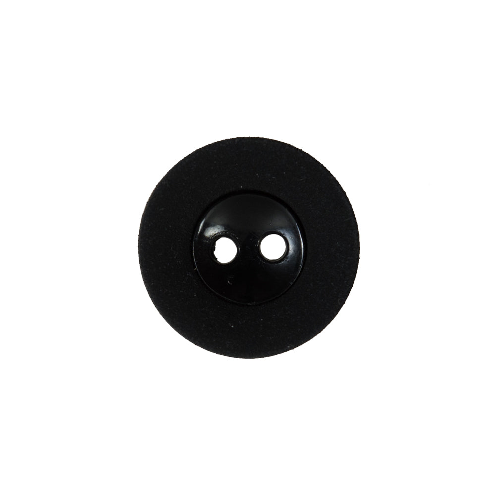 Black Matte and Shiny 2-Hole Button - 30L/19mm Black Matte and Shiny 2-Hole Button - 30L/19mm