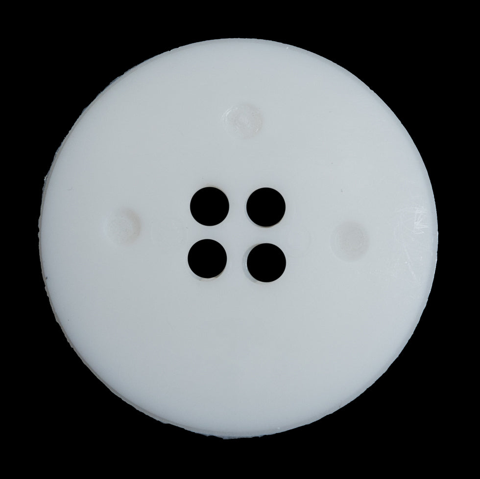 White Geometric 4-Hole Plastic Button - 54L/34mm Detail White Geometric 4-Hole Plastic Button - 54L/34mm Detail