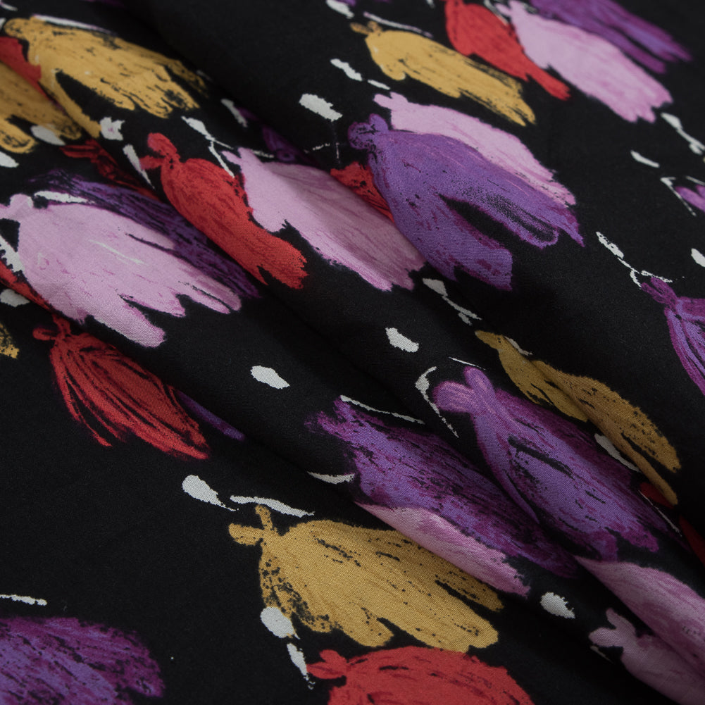 Black and Warm Colors Dress to Impress Cotton Voile Folded Black and Warm Colors Dress to Impress Cotton Voile Folded