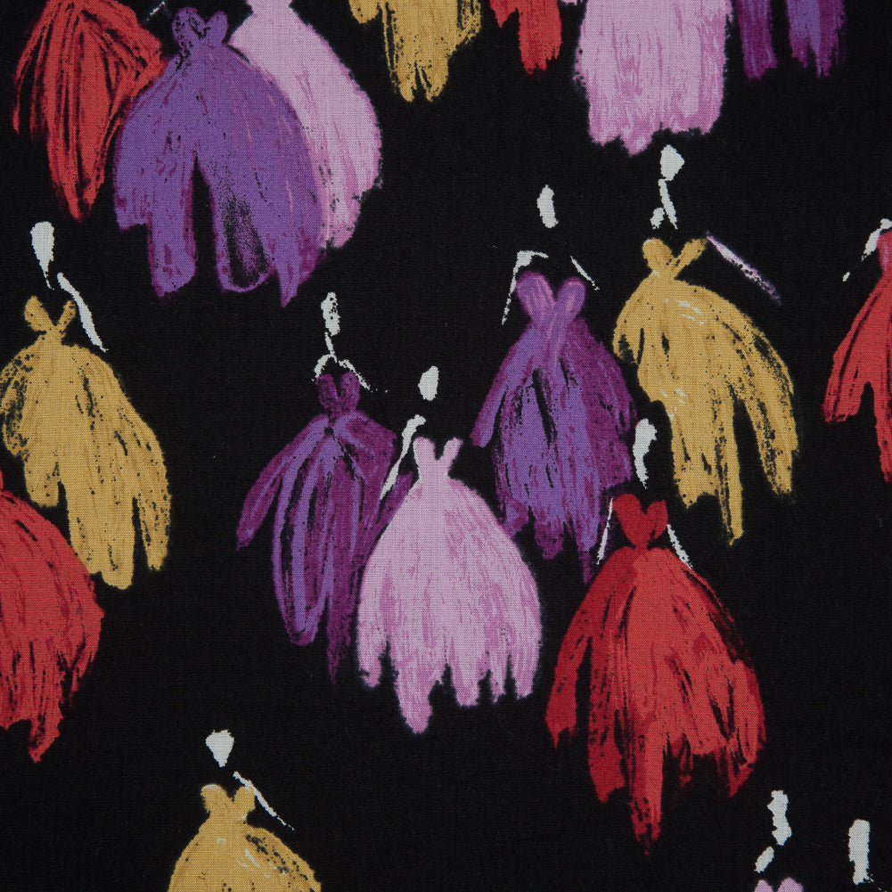 Black and Warm Colors Dress to Impress Cotton Voile Detail Black and Warm Colors Dress to Impress Cotton Voile Detail