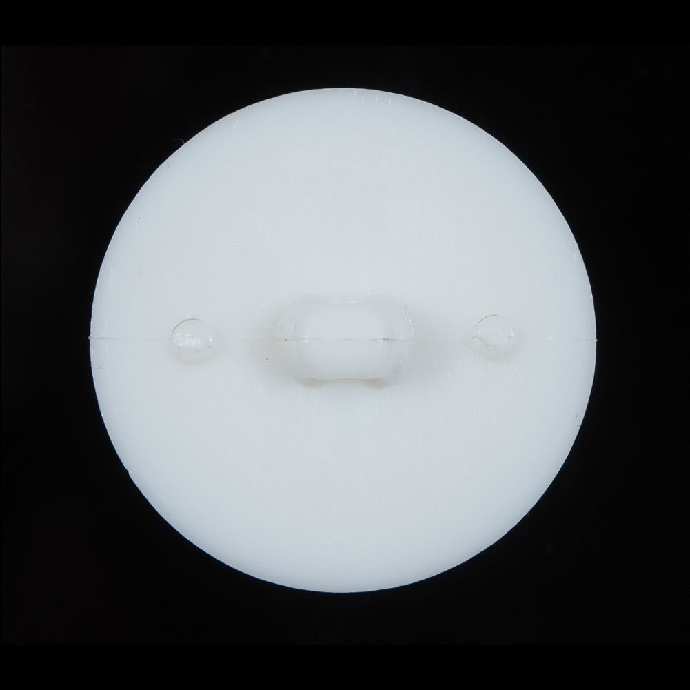 White Matte and Shiny Plastic Button - 44L/28mm Detail White Matte and Shiny Plastic Button - 44L/28mm Detail