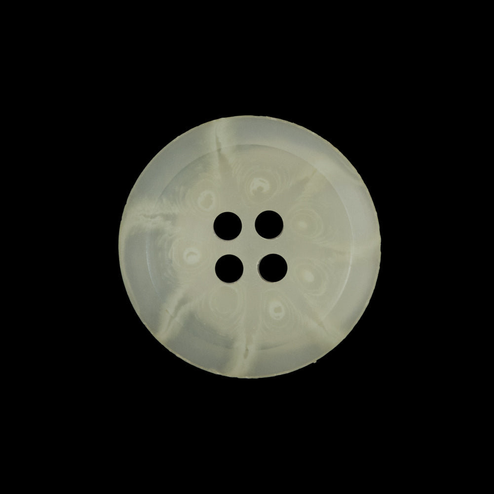 Beige Translucent Plastic 2-Hole Button - 36L/23mm Beige Translucent Plastic 2-Hole Button - 36L/23mm
