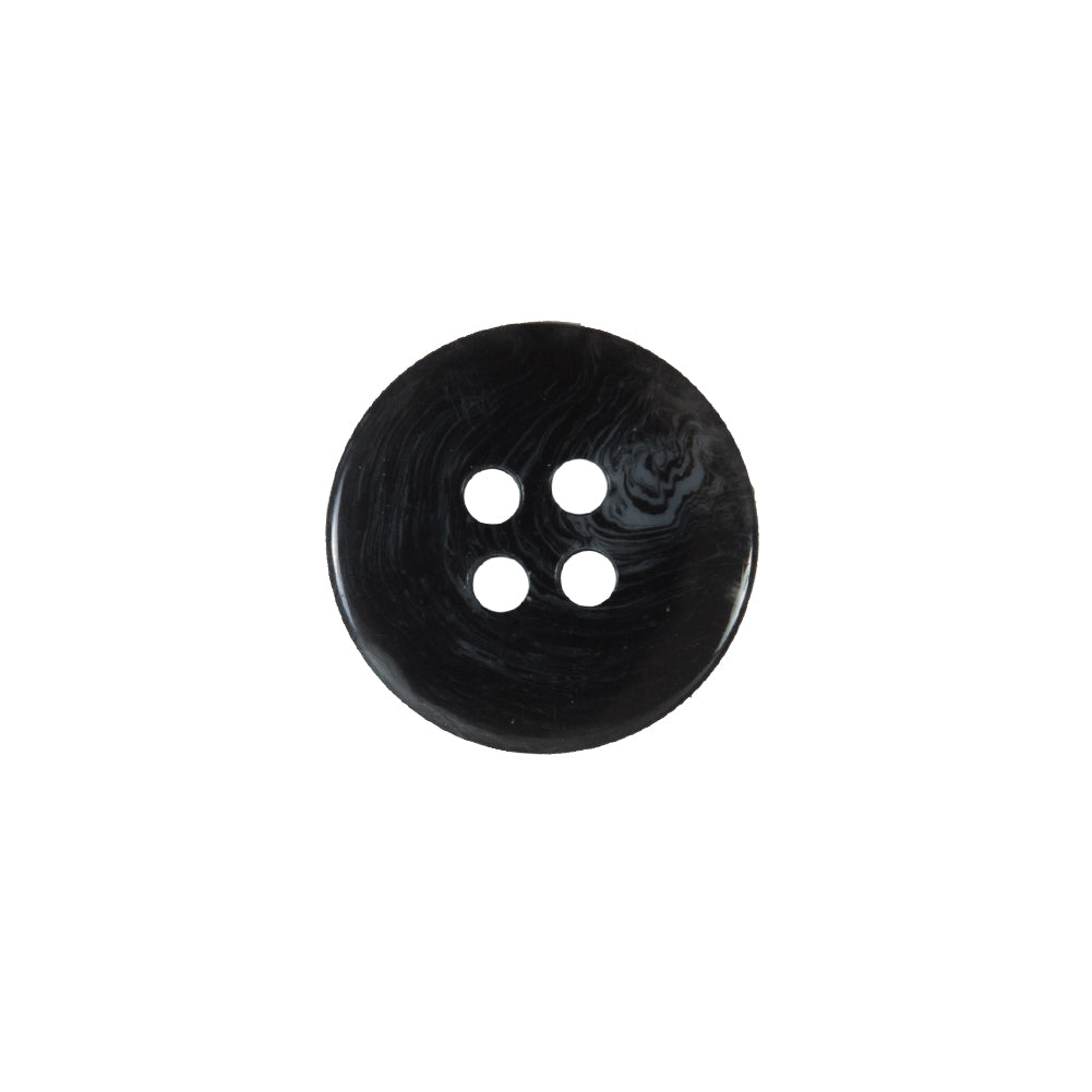 Dark Blue 4-Hole Plastic Button - 24L/15mm Detail Dark Blue 4-Hole Plastic Button - 24L/15mm Detail