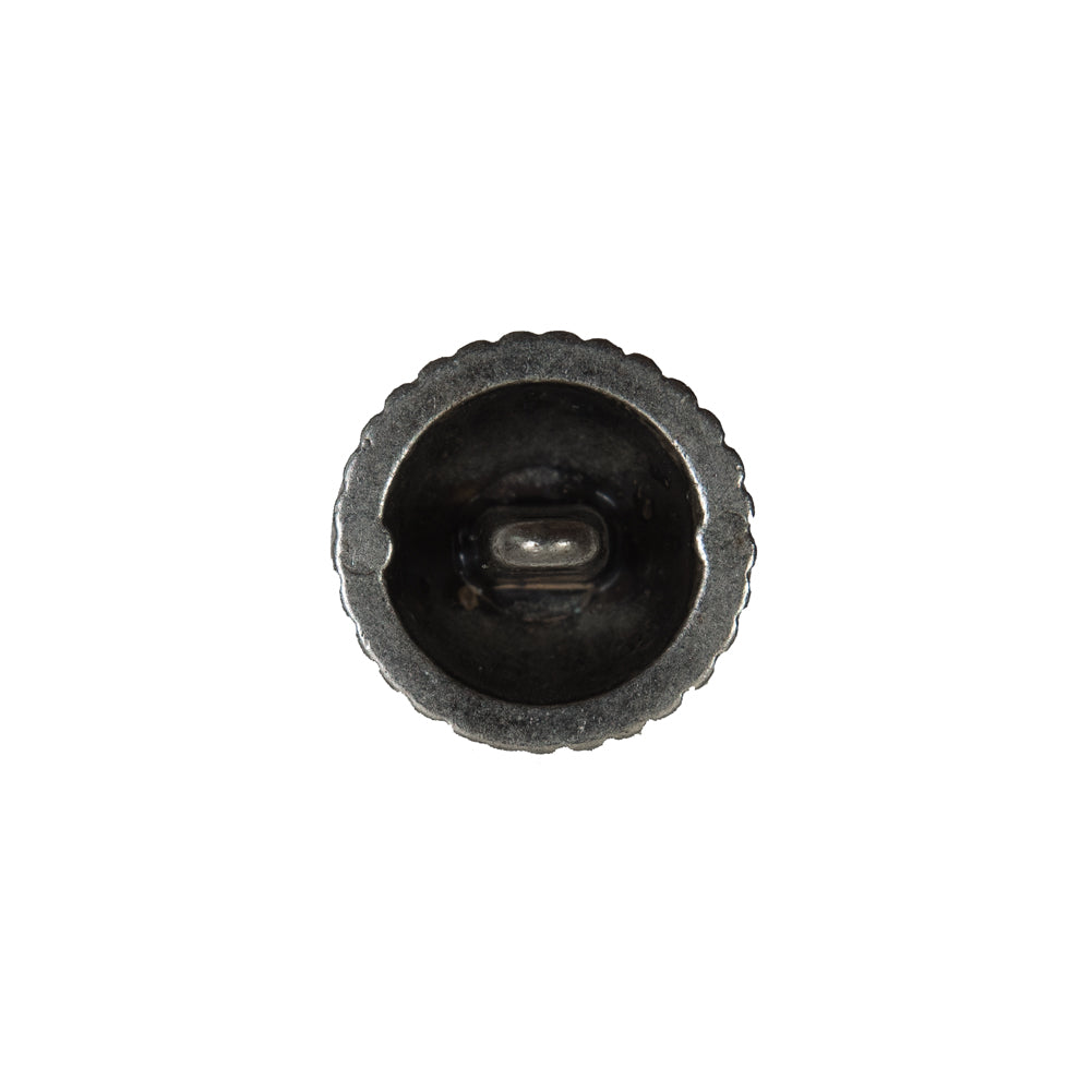 Silver Domed Metal Coat Button - 24L/15mm Detail Silver Domed Metal Coat Button - 24L/15mm Detail