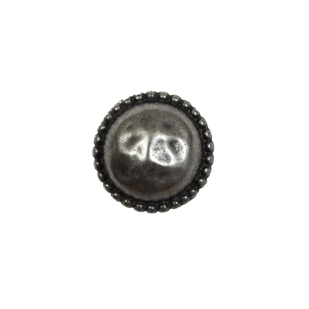 Silver Domed Metal Coat Button - 24L/15mm Silver Domed Metal Coat Button - 24L/15mm