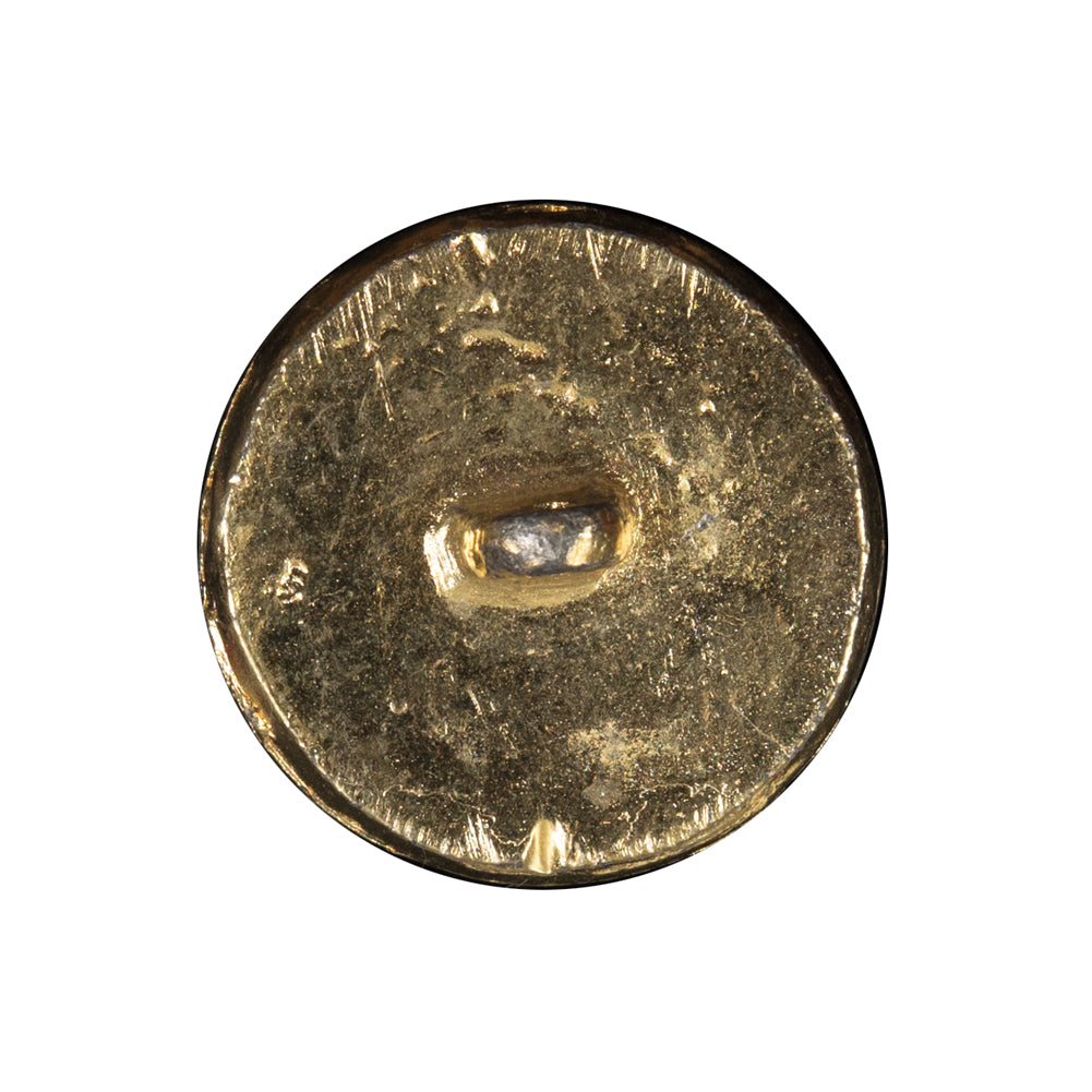 Gold Geometric Shank Back Metal Button - 40L/25.5mm Detail Gold Geometric Shank Back Metal Button - 40L/25.5mm Detail