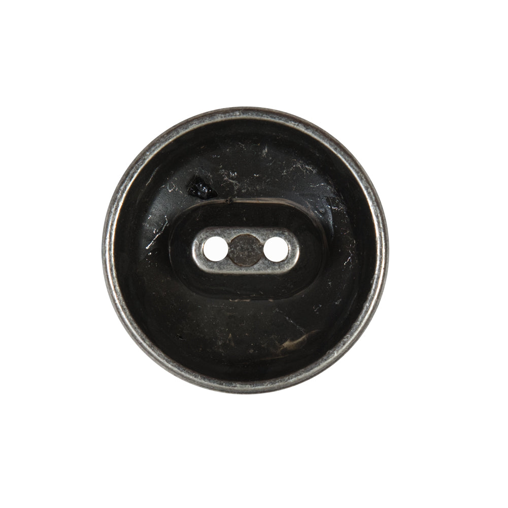 Silver 2-Hole Button Metal Coat - 36L/23mm Detail Silver 2-Hole Button Metal Coat - 36L/23mm Detail