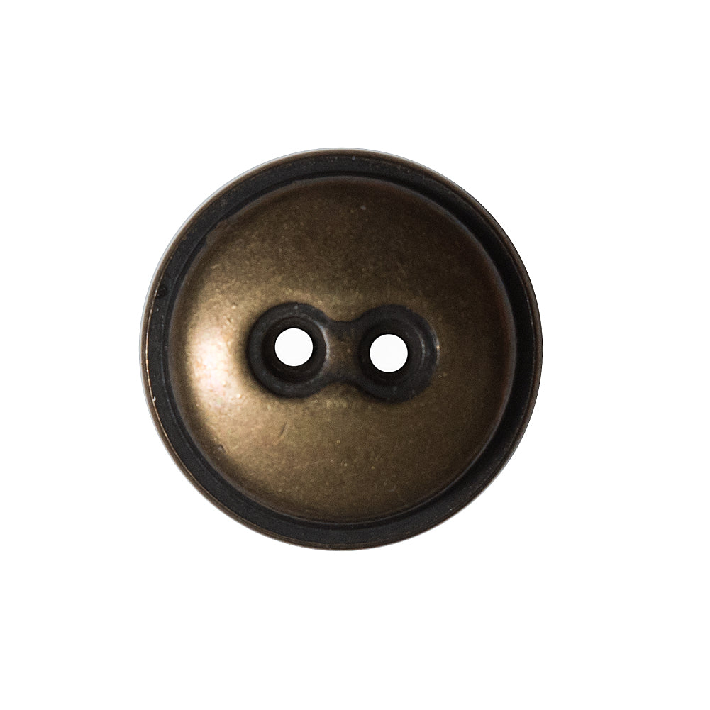 Antique Gold 2-Hole Button Metal Coat - 36L/23mm Antique Gold 2-Hole Button Metal Coat - 36L/23mm