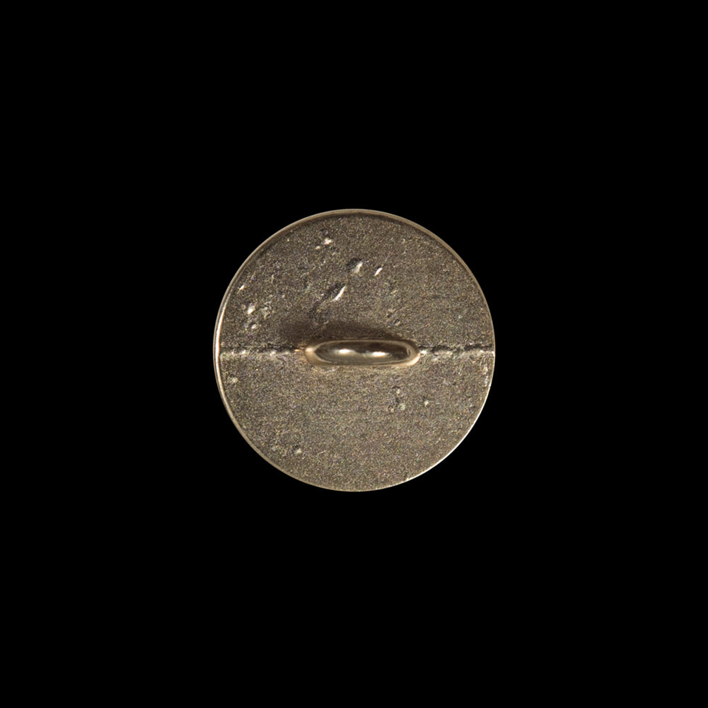 Gold Metal Shank Back Button - 24L/15mm Detail Gold Metal Shank Back Button - 24L/15mm Detail