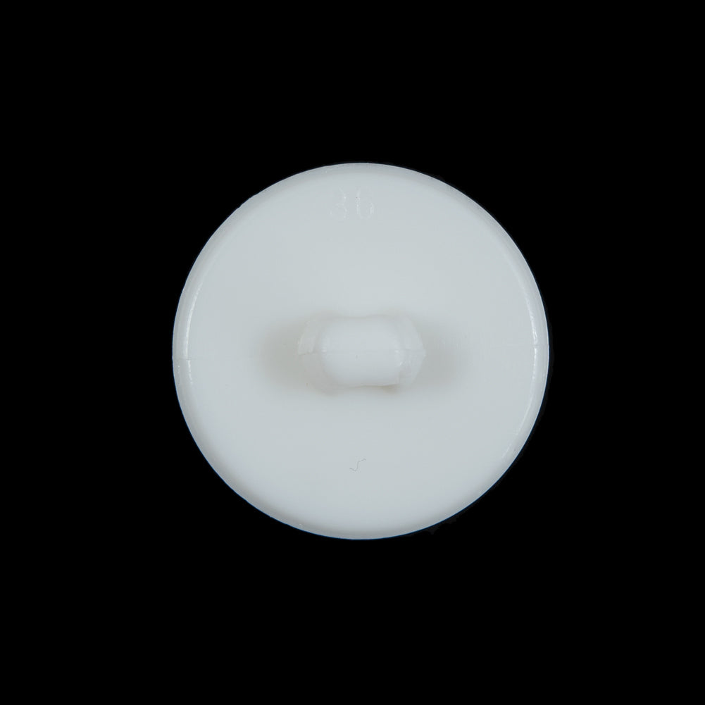 Italian White Shank Back Button with Etched Hearts - 36L/23mm Detail Italian White Shank Back Button with Etched Hearts - 36L/23mm Detail