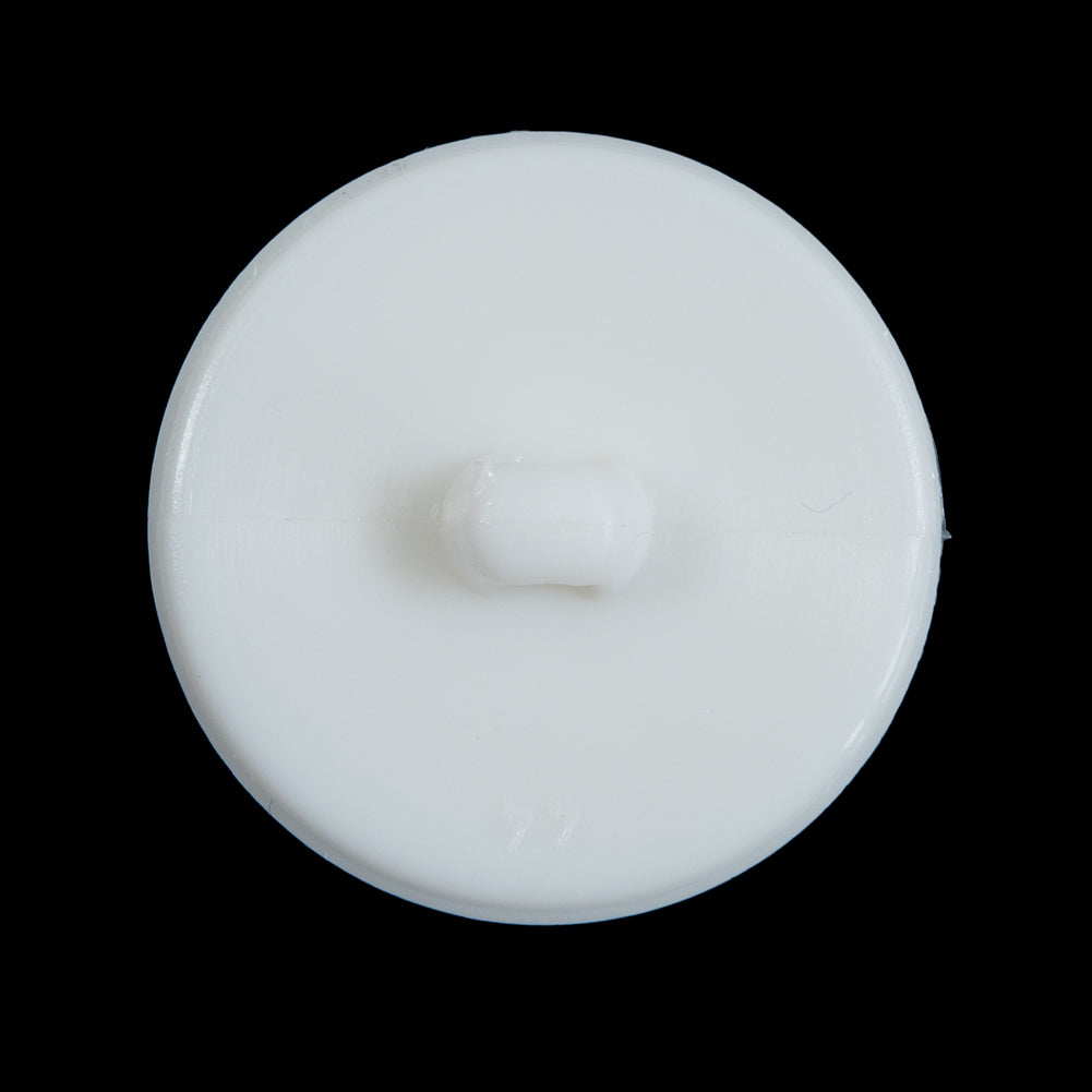 Italian White Shank Back Button with Etched Hearts - 48L/28mm Detail Italian White Shank Back Button with Etched Hearts - 48L/28mm Detail