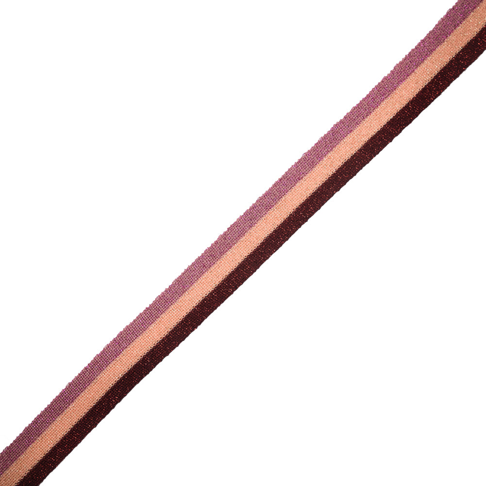 Red/Orange/Pink Lurex Knit Trim - 1.25" Red/Orange/Pink Lurex Knit Trim - 1.25"