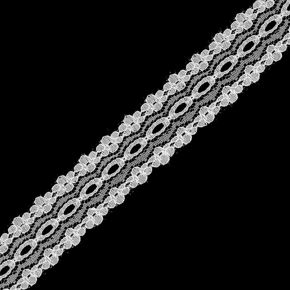 White Fine Lace Trim - 1" Detail White Fine Lace Trim - 1" Detail