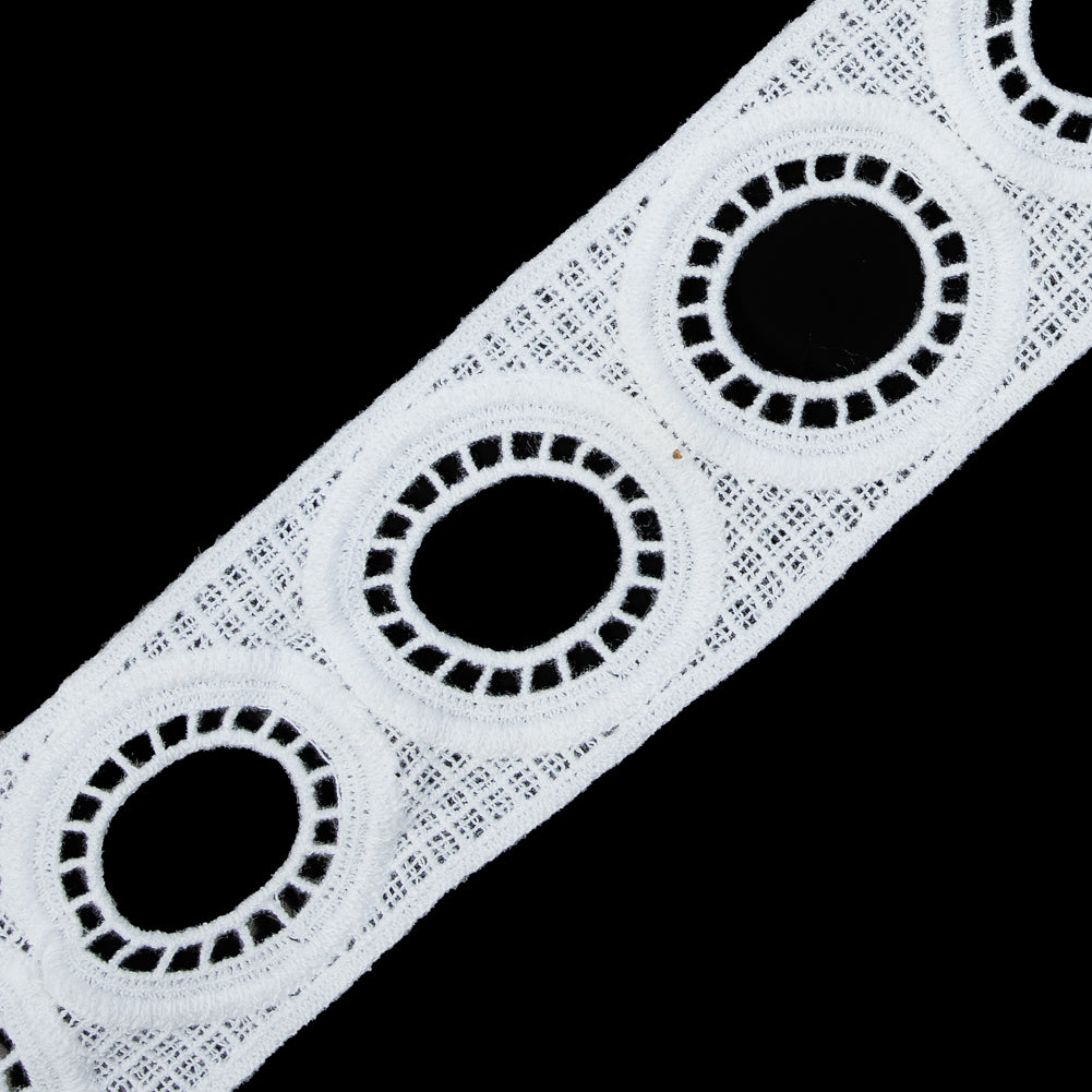 Off-White Geometric Venise Lace - 2" Detail Off-White Geometric Venise Lace - 2" Detail