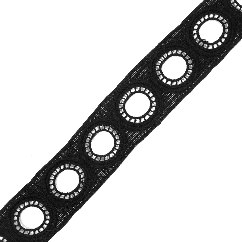 Black Geometric Venise Lace - 2" Black Geometric Venise Lace - 2"