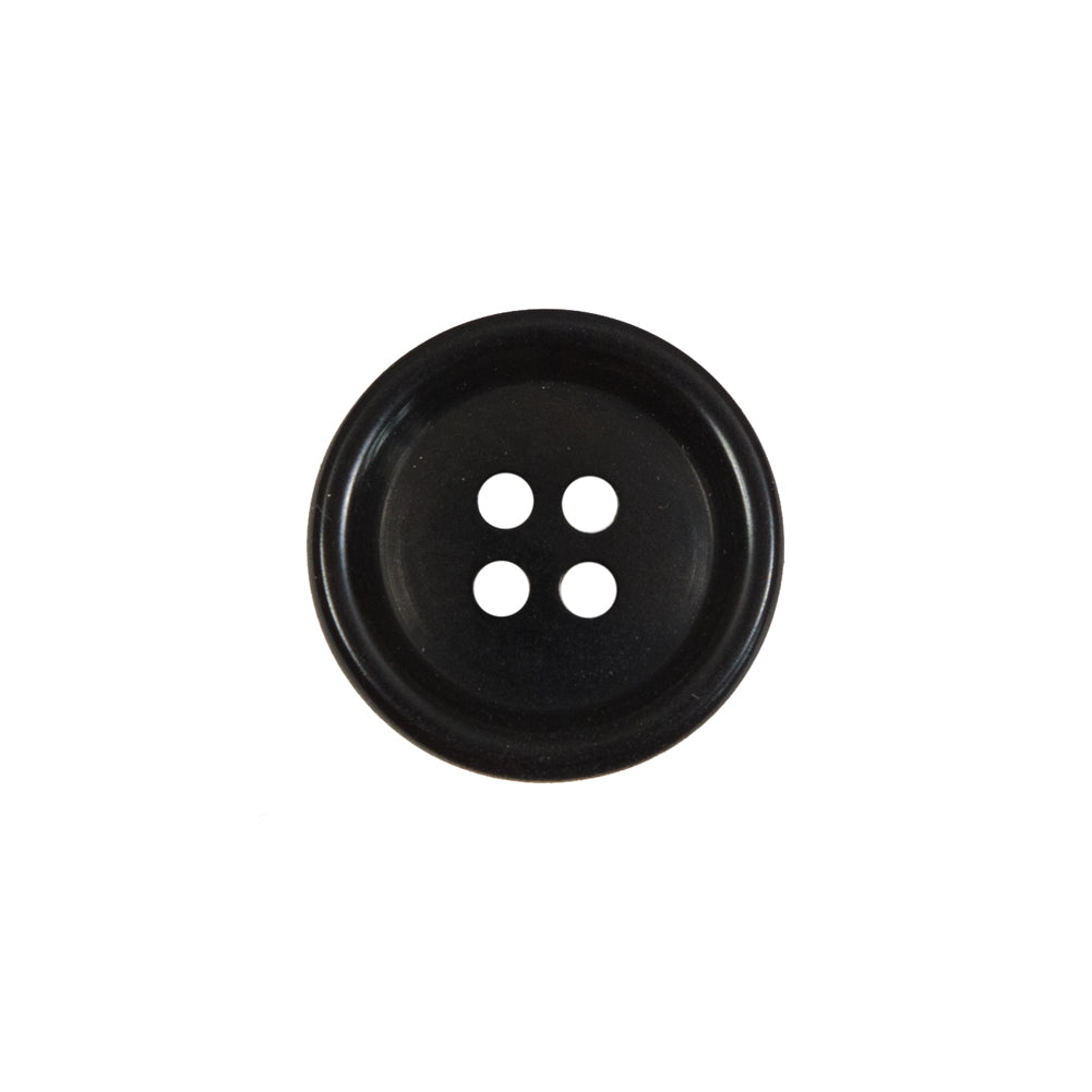 Black 4-Hole Plastic Button - 30L/19mm Black 4-Hole Plastic Button - 30L/19mm