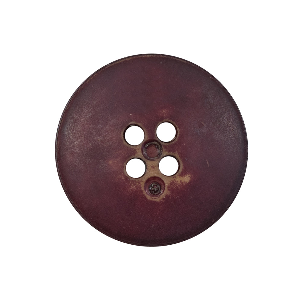 Purple Weathered Plastic 4-Hole Button - 40L/25.5mm Detail Purple Weathered Plastic 4-Hole Button - 40L/25.5mm Detail