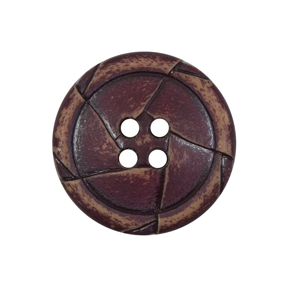 Purple Weathered Plastic 4-Hole Button - 40L/25.5mm Purple Weathered Plastic 4-Hole Button - 40L/25.5mm