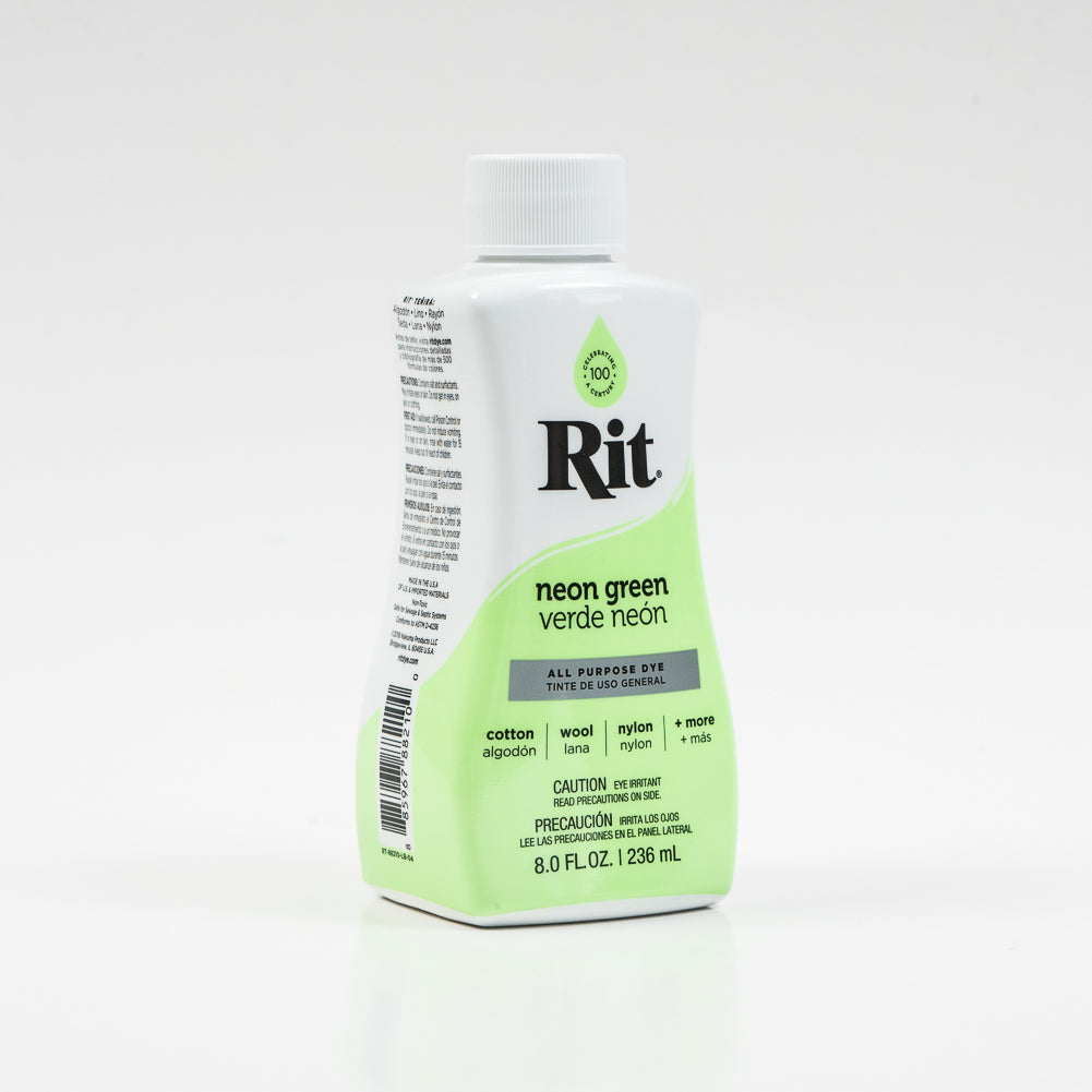 Rit All-Purpose Liquid Fabric Dye - Neon Green - 8oz Bottle Rit All-Purpose Liquid Fabric Dye - Neon Green - 8oz Bottle