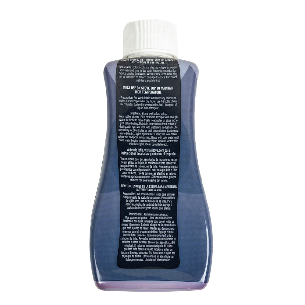 Rit DyeMore Synthetic Fiber Dye - Midnight Navy - 7oz Bottle Detail Rit DyeMore Synthetic Fiber Dye - Midnight Navy - 7oz Bottle Detail