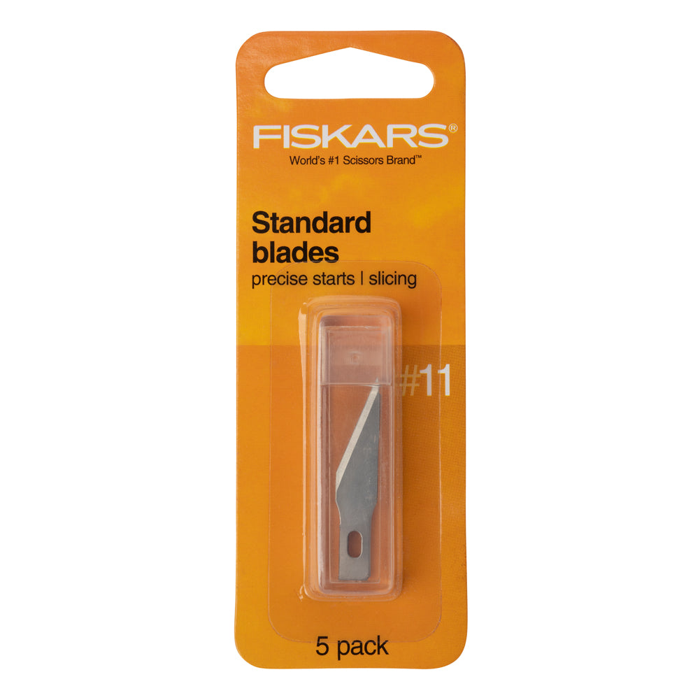 Standard Craft Knife Blades #11 by Fiskars - 5ct Standard Craft Knife Blades #11 by Fiskars - 5ct