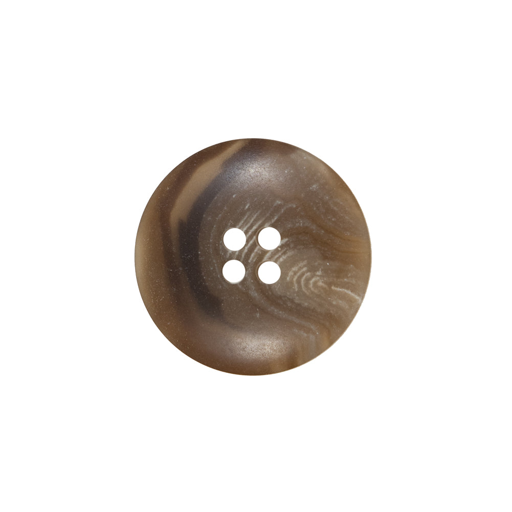 Brown Plastic 4-Hole Button - 32L/20mm Detail Brown Plastic 4-Hole Button - 32L/20mm Detail