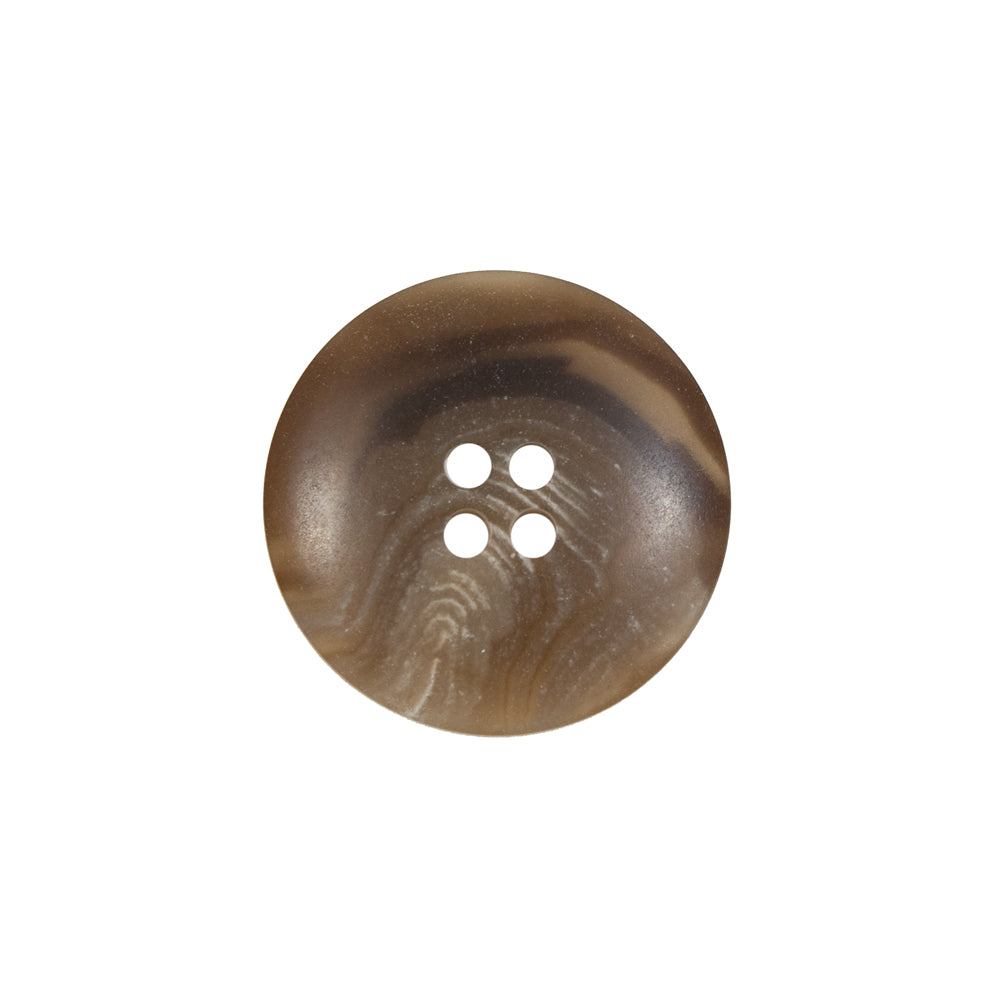Brown Plastic 4-Hole Button - 32L/20mm Brown Plastic 4-Hole Button - 32L/20mm