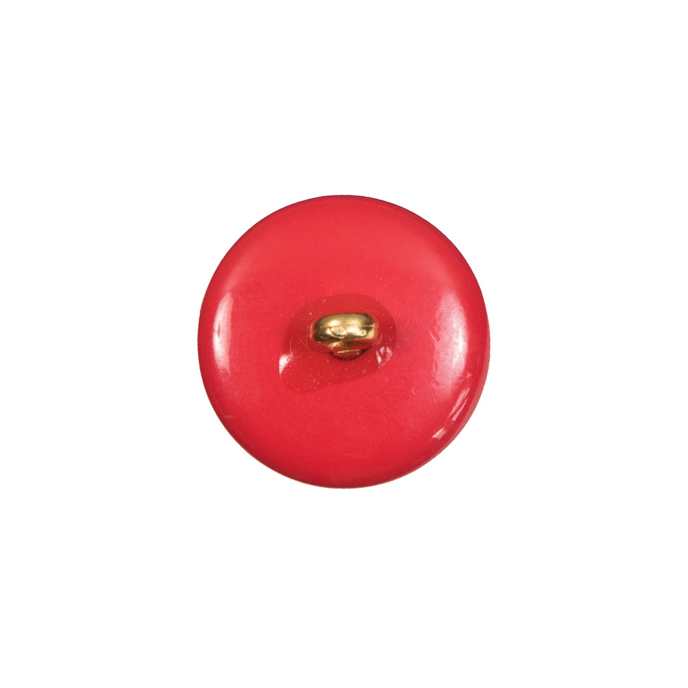 Red Plastic Shank Back Button - 28L/18mm Detail Red Plastic Shank Back Button - 28L/18mm Detail