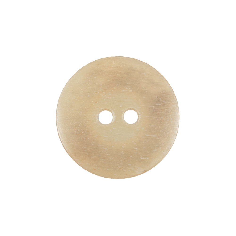 Beige Horn 2-Hole Button - 36L/23mm Detail Beige Horn 2-Hole Button - 36L/23mm Detail
